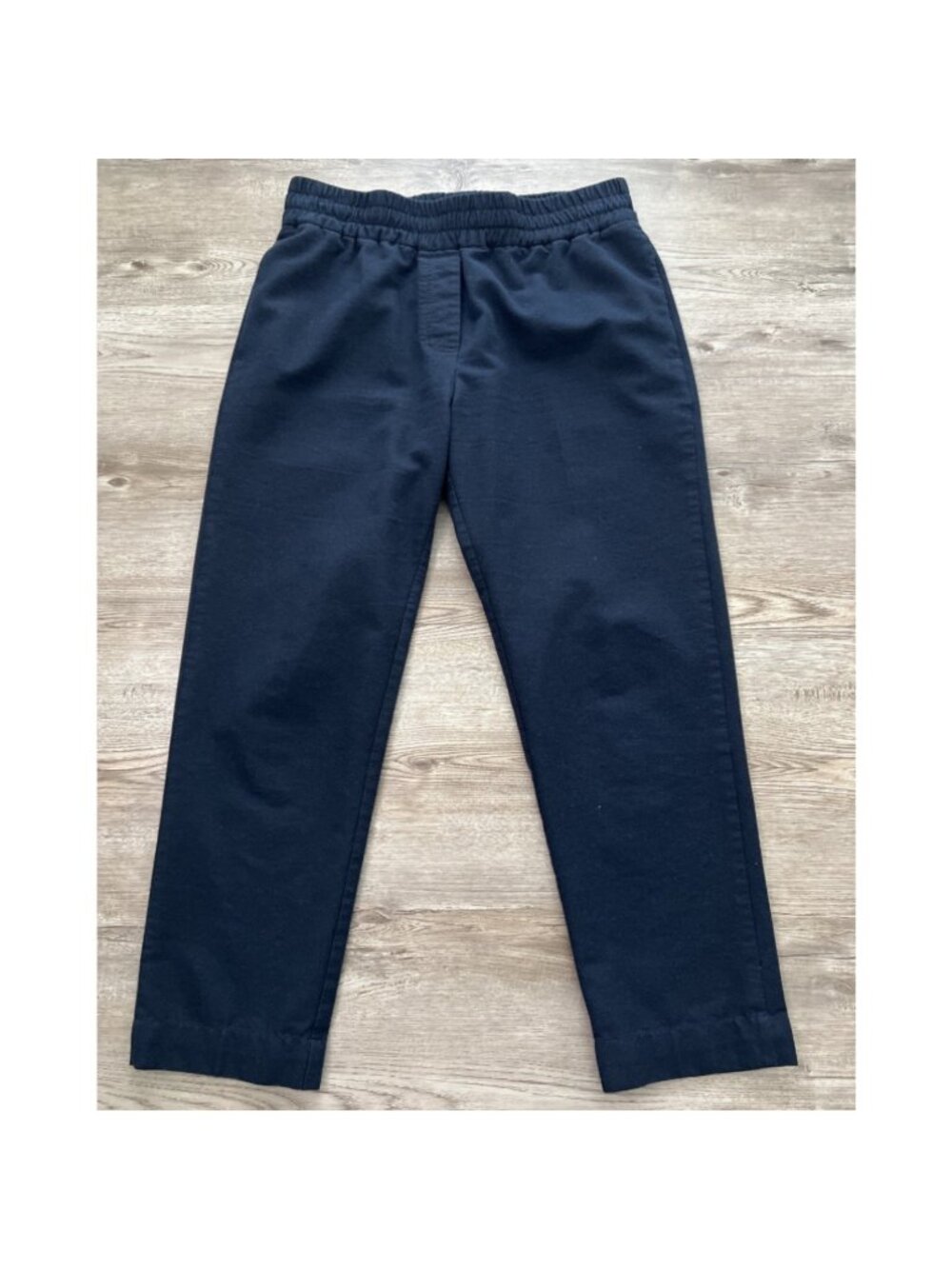 Samsoe Samsoe Smilla Trousers Womens M Navy Sky Captain Drawstring Ankle‎ Length